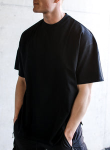 Luxury Heavyweight Tee - Black - UNBND Blanks