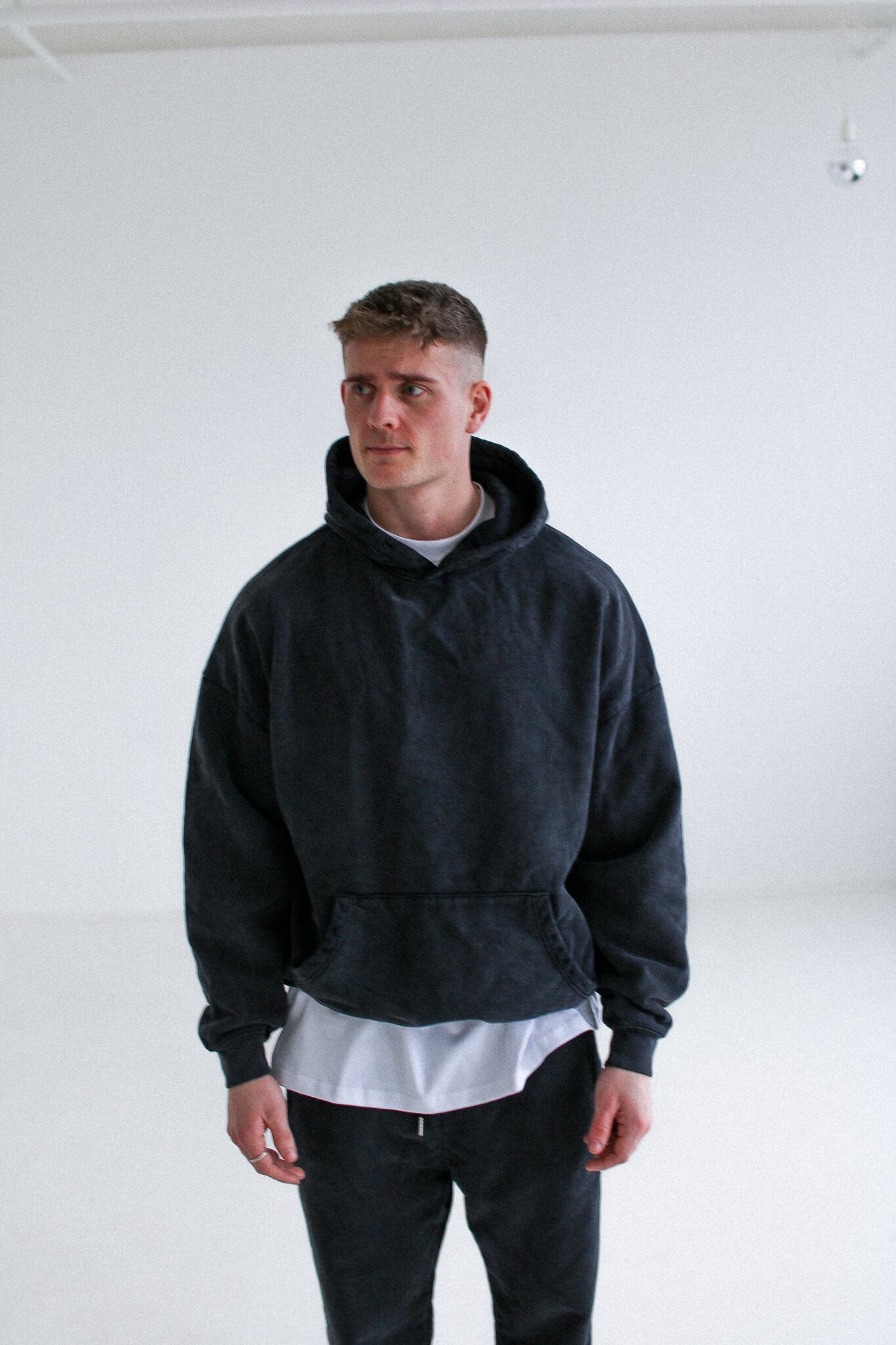 hoodie vintage oversized pullover Luxury Oversized Hoodie Vintage Black